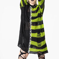 Halloween Ripped Long Sweater Women's Fashion Loose Sweater

