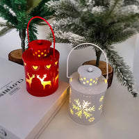 Bougies de noël LED petites lanternes, bougies électroniques de Style nordique, décorations créatives de décoration de vacances
