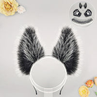Halloween Masquerade Anime Werewolf Beast Ear Headdress Costume Props
