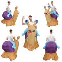 Riding Snail Inflatable Costume