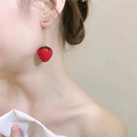 Red Strawberry Earrings
