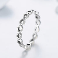 Sterling Silver Infinity Love Symbol Ring