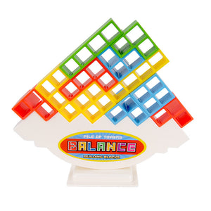 Tetra Block Tower Balancing Puzzle Game
