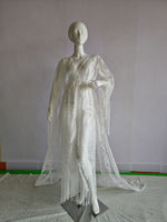 Lace Embroidery Plus Size Photography Pregnant Women Tassel Dress Bohemian Style
