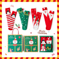 Parent-child Christmas Socks Thickened Half Velvet Gift Sets
