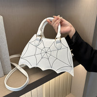 Halloween Spider Web Saddle Bags Fashion Personality Crossbody Shoulder Bag With Handle Women's Handbags
