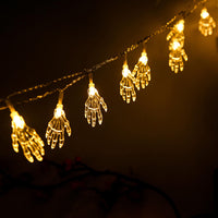 Halloween Decoration Hand Light String Party Skeleton Hand Skeleton Small Colored Light For Home

