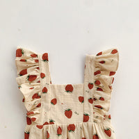 Women's Strawberry Romper Sleeveless Vest
