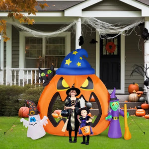 6.9ft Pumpkin Inflatable Halloween Decoration