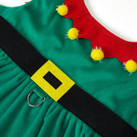 Cute Christmas Elf Dog Dress
