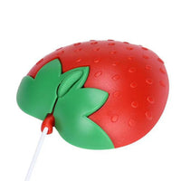 Cute Strawberry Red USB Wired Mouse