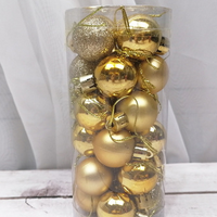 Shiny Matte Christmas Ball Ornaments (24 Pcs)