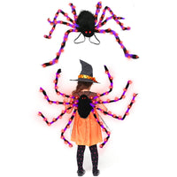 Halloween Spider Backpack Nine LED Modes Plush
