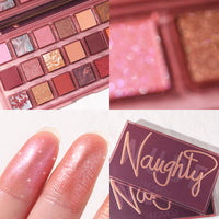 Hudamoji Naughty Nude Rose 18-color Eyeshadow Palette
