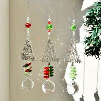 Christmas Sun Catcher Crystal Christmas Tree Pendant
