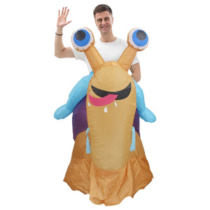 Riding Snail Inflatable Costume