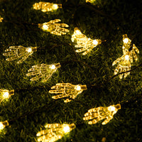 Halloween Decoration Hand Light String Party Skeleton Hand Skeleton Small Colored Light For Home
