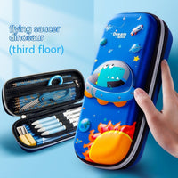 Three-dimensional Pencil Case Primary School Kindergarten Cartoon Large Capacity Pencil Case Pencil Box
