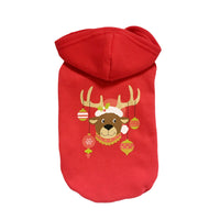 Pet Dog Christmas Clothes Coat Cotton Hooded Sweatshirt
