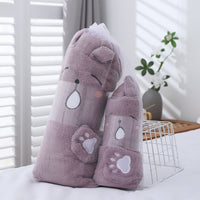 Two-piece Set Gift Thickened Coral Velvet Cartoon Animal Shape Beach Towel