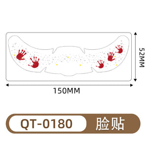 Halloween Face Tattoo Stickers - Waterproof Fake Freckles Temporary Tattoos For Women & Men