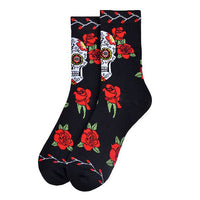 Sugar Skull Novelty Socks
