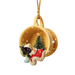 Acrylic Cozy Dog Ornaments