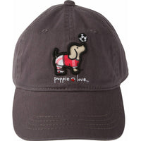 Puppie Love Soccer - Dark Gray Adjustable Hat
