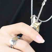 Electric Guitar Rock Punk Necklace
