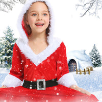 Christmas Girl Red Santa Claus Tulle Tutu Dress
