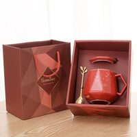 Ceramic Mug With Lid & Spoon Gift Box Sets