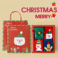 Parent-child Christmas Socks Thickened Half Velvet Gift Sets
