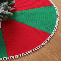 Christmas Tree Skirt Decorative Knitted Non-woven Fabric
