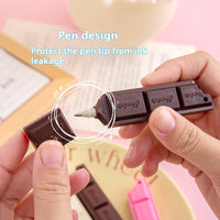 Creative Chocolate Ballpoint Pen Cartoon Simulation Food Student Studying Stationery Supplies
