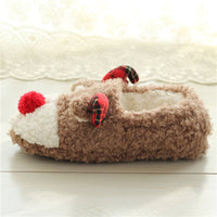 Fuzzy Reindeer Slippers
