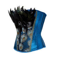 Peacock Feather Fashion Bustier
