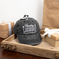 Hunting - Black Washed Cotton Twill Hat
