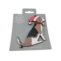 Christmas Ornament Wooden Pet Dog Pendant Crafts
