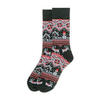 Vintage Winter Pattern Novelty Socks (Mens)
