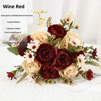 Hotel Photography Props Fake Flowers Shulman Peony Flower Decoration
