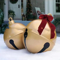 Boule gonflable de PVC de la cloche 60cm d'ornement de décoration de Noël
