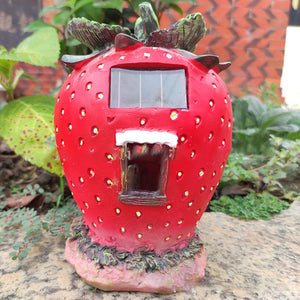 Creative Strawberry Solar Resin Outdoor Garden Light