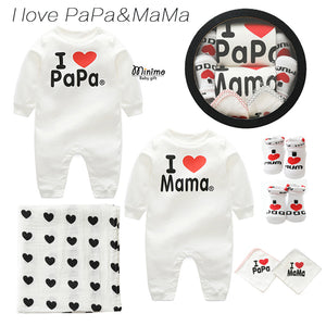 I Love Mama Papa Newborn Gift Sets