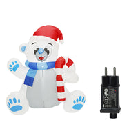 Christmas Inflatable Dog 1.2m Christmas Bear Lighting Decoration
