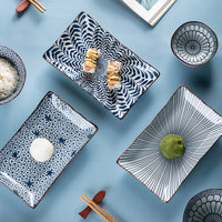 Blue And White Rice Bowl Ceramic Tableware Gift Set