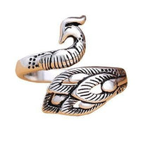 Peacock Koi Ring 925 Aiguille à crochet avec artefact de ligne
