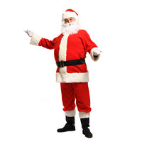 Santa Claus Golden Velvet Performance Costume
