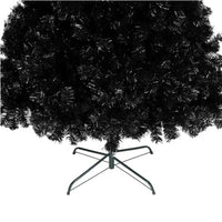 6ft 1600 Branches PVC Christmas Tree Black
