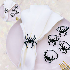 Halloween Spider Napkin Rings (Set of 6)
