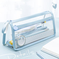 Transparent Double-layer Pencil Case Exam Special Large Capacity
